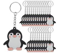DIYEAH 24 Stück Pinguin Schlüsselanhänger Tieranhänger aus Robustem Material Niedlicher Taschenanhänger für Rucksack Handtasche Partygeschenke