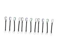 DIYEAH 3 Sätze Anti-verlorener Schlüsselbund Lanyard Einziehbar Im Freien Elastischer Schlüsselanhänger Dehnbarer Schlüsselanhänger Mit Clip Anti-verlorenes Federseil Pu 4 Stück * 3