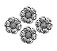 DIYEAH 4 Stück Vintage aus Legierung Blumen Manschettenknöpfe für Anzug