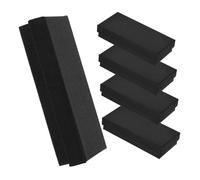 DIYEAH 5 Stück Kleine Kraftpapier Uhrenbox Mit Gepolstertem Innenfutter Geschenk Und Aufbewahrungsbox Für Schmuck Quadratische Kartonbox in Schwarz