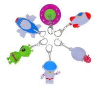 DIYEAH 6 Stück Kleine LED taschenlampe Schlüsselanhänger mit Tiermotiv Soundfunktion Kompakt und Robust als Mitgebsel für Pfleger und Junge Mädchen Vielseitig Accessoire