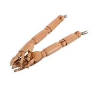 DIYEAH Bewegliche Schaufensterpuppen Arme Aus Massivholz Verstellbare Gelenke Naturfarben Realistische Holz Armmodelle Für Kinder Und Bekleidungsdisplays
