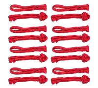 DIYEAH Chinesische Knotenknöpfe 20 Paar Vintage Verschlussknöpfe Aus Satin Rot Für Cheongsam Tai Chi Traditionelles Bastelzubehör