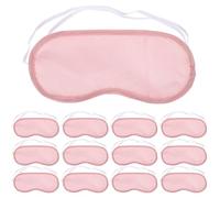 DIYEAH Einweg Augenmaske 20 Stück Rosa Polyester Schlafmaske zum Schlafen Mittagsschlaf und Entspannen Reisen