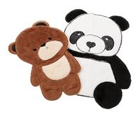 DIYEAH Große Bestickte Bären Patches 2 Stück Aufnäher Zum Aufnähen Langlebige Kleidungsapplikation Für Jacken Und Rucksäcke Strapazierfähige Stickerei Deko Für Baumwollstoffe