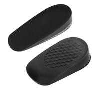 DIYEAH Innenliegende Höhenvergrößernde Einlegesohle aus Silikon und Pu 1 Paar Schwarz 2,5cm für Herren für Sneaker und Partys