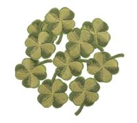 DIYEAH Lucky Green Leaf Stickerei Patches 10er Pack Für Den 's Day Zum Aufbügeln Und Aufnähen Patty Day Decor Kleidung