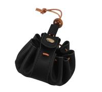 DIYEAH Mini-geldbörse Aus Rindsleder Für Damen Handgefertigt Mit Kordelzug Münzbeutel Zum Aufbewahren Von Münzen Und Kleinen Accessoires Kleiner Organizer Für Täglichen Gebrauch