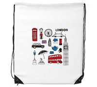 DIYthinker London Big Ben Booth Regen Mailbox-Rucksack Einkauf Gift Sporttaschen One_Size Mehrfarbig