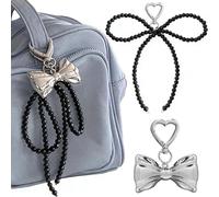 Diyxisk Taschenanhänger 2 Stücke Bogenknoten Taschen Anhänger Taschenanhänger Damen Niedlich Schlüsselanhänger Kann Als Handyanhänger Anhänger Tasche Geldbörsenanhänger