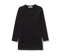 DJ Dutchjeans - Girls Dress - Cotton/Elastane/Polyester - Crew Neck - Knee-Length - Black - Size 122