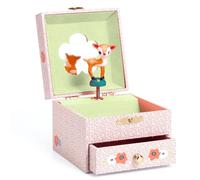 Kinder Schmuckkästchen mit Spieluhr Rehkitz DJECO rosa