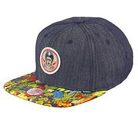Djinns 6P SB Frida Linen Rev. Snapback Cap - Schwarz