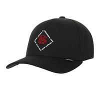 Djinns 6P TrueFit 2.0 Classic New Diamond Cap Basecap Baseballcap Curved Brim Damen/Herren - Metallschnalle, mit Schirm Winter Herbst Frühjahr Sommer Frühling-Sommer Herbst-Winter - One Size schwarz