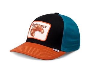 Djinns - Basic Kids Cap Food (Croissant - Black)- Kinder Jungen Dad Cap Curved Visor Baseballcap Hat Kappe Mütze Caps Youth Size