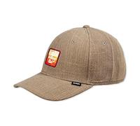 Djinns - DNC2 Hippie (Olive) - 6 Panel TrueFit 2.0 Curved Visor Dad Cap Baseballcap Hat Kappe Mütze Caps