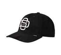 Djinns - Hairy Suede (Black) - 6 Panel TrueFit 2.0 Curved Visor Dad Cap Baseballcap Hat Kappe Mütze Caps