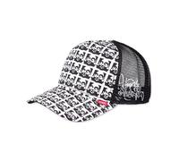 Djinns HFT Buddha Allover Trucker Cap (one Size, Black/White)