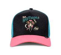 Djinns HFT Trucker Cap DNC Flamingo Black/Pink - Mesh Hat Snapback Kappe | Do Nothing Club Smoke Stickerei, Holidays Basecap, Kappe mit Netzteil