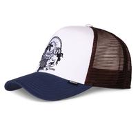 Djinns HFT Trucker Cap Lazy Mermaid White Navy Brown - one size