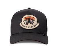 Djinns HFT Trucker Cap Rose Kraken Black - Mesh Hat Snapback Kappe Headwear | Animal Patch Cappy, Freizeit Urlaub Outdoor Mütze Kopfbedeckung