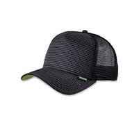DJINNS - Needlecheck II (black) - High Fitted Trucker Cap
