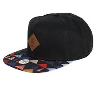 Djinns Tricord 6 Panel Snapback Cap mit exklusivem Capspin Anstecker One Size verstellbar in Schwarz - One-Size