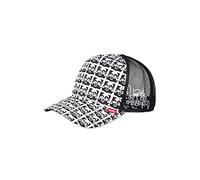 Djinns Trucker Cap HFT Buddha Allover Black White Schwarz Weiß, Size:OneSize