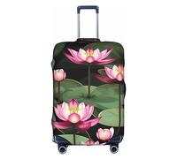 DJnni Asiatische Lotu-Reisebox-Schutzhülle, Koffer-Abdeckung, Reisegepäck-Abdeckung, Koffer-Schutz, passend für 45,7 - 81,3 cm, Asiatische Lotu-Blume, XL