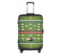 DJnni Asiatische Lotu-Reisebox-Schutzhülle, Koffer-Abdeckung, Reisegepäck-Abdeckung, Koffer-Schutz, passend für 45,7 - 81,3 cm, American Football Field and Ball, S