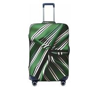 DJnni Company Schutzhülle für Traktoren, Koffer, Reisegepäck, Koffer-Schutz, passend für 45,7 - 81,3 cm, Klassisch grün gestreift, L