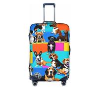 DJnni Corgi Schutzhülle für Reisekoffer, Reisegepäck, Koffer-Schutz, passend für 45,7 - 81,3 cm, Beagle-Muster, XL