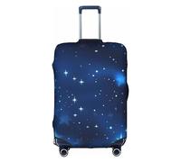 DJnni Corgi Schutzhülle für Reisekoffer, Reisegepäck, Koffer-Schutz, passend für 45,7 - 81,3 cm, Blau glänzende Sterne, M