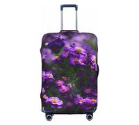 DJnni Corgi Schutzhülle für Reisekoffer, Reisegepäck, Koffer-Schutz, passend für 45,7 - 81,3 cm, Blühende lila Blüten, XL