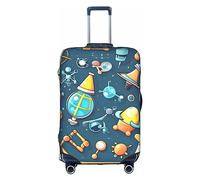 DJnni Corgi Schutzhülle für Reisekoffer, Reisegepäck, Koffer-Schutz, passend für 45,7 - 81,3 cm, Cartoon Science Design, S