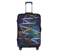 DJnni Flops Hausschuhe, Kunst-Sandalen, Reisebox, Schutzhülle, Koffer-Abdeckung, Koffer-Schutz, passend für 45,7 - 81,3 cm, DNA Kettenfoto, M