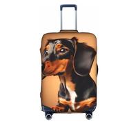 DJnni Flops Hausschuhe, Kunst-Sandalen, Reisebox, Schutzhülle, Koffer-Abdeckung, Koffer-Schutz, passend für 45,7 - 81,3 cm, Süßer Dackel, XL