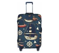 DJnni Pickleball Balls Reisebox-Schutzhülle, Koffer-Abdeckung, Reisegepäck-Abdeckung, Koffer-Schutz, passend für 45,7 - 81,3 cm, Piraten-Motiv, XL