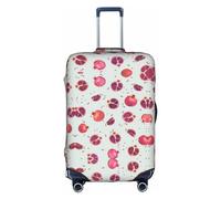 DJnni Pommeranians Cartoon-Blumen, Reisebox, Schutzhülle, Koffer-Abdeckung, Koffer-Schutz, passend für 45,7 - 81,3 cm, Granatapfel-Muster, M