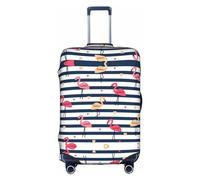 DJnni Pommeranians Cartoon-Blumen, Reisebox, Schutzhülle, Koffer-Abdeckung, Koffer-Schutz, passend für 45,7 - 81,3 cm, Rosa Kristalldiamanten, M