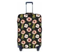 DJnni Pommeranians Cartoon-Blumen, Reisebox, Schutzhülle, Koffer-Abdeckung, Koffer-Schutz, passend für 45,7 - 81,3 cm, Pinke Jasminblüte, XL