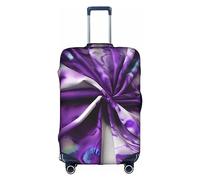DJnni Rotwein-Reisebox-Schutzhülle, Kofferabdeckung, Reisegepäckabdeckung, Koffer-Schutz, passend für 45,7 - 81,3 cm, Violette Batikblume, XL