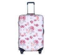 DJnni Rotwein-Reisebox-Schutzhülle, Kofferabdeckung, Reisegepäckabdeckung, Koffer-Schutz, passend für 45,7 - 81,3 cm, Rote Rosen, S