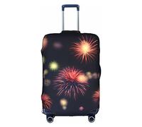 DJnni Schutzhülle für Reisebox, Motiv: Griechenlandkarte, Koffer-Abdeckung, Koffer-Schutz, passend für 45,7 - 81,3 cm, Explosionsfeuerwerk 3D, XL