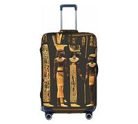 DJnni Schutzhülle mit Azteken-Elefantenmuster, Koffer-Abdeckung, Koffer-Schutz, passend für 45,7 - 81,3 cm, Antike ägyptische Hieroglyphene, L