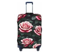 DJnni Sharks nautische Reisebox Schutzhülle, Kofferabdeckung, Reisegepäckabdeckung, Koffer-Schutz, passend für 45,7 - 81,3 cm, Rose Flower of Many Fans, M