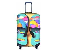 DJnni Sharks nautische Reisebox Schutzhülle, Kofferabdeckung, Reisegepäckabdeckung, Koffer-Schutz, passend für 45,7 - 81,3 cm, Funny Flip Flops Hausschuhe Art Sandalen, XL