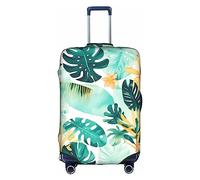 DJnni Sharks nautische Reisebox Schutzhülle, Kofferabdeckung, Reisegepäckabdeckung, Koffer-Schutz, passend für 45,7 - 81,3 cm, Strandpflanzenlandschaft, S