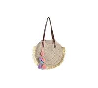 DKD Home Decor Natürliche Tasche Polyester PU Baumwolle (35 x 10 x 35 cm) Strand, Erwachsene Unisex, Mehrfarbig (Mehrfarbig), Einheitsgröße