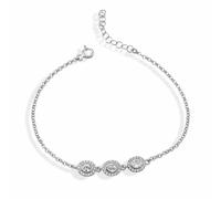 dKeniz Armband 925/- Sterling Silber Zirkonia weiß 23,0cm Weiss Damen